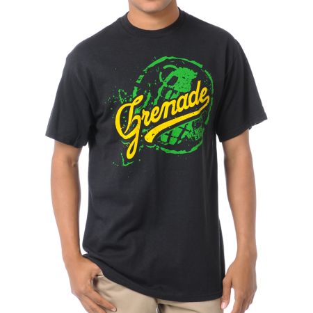 Grenade Team Art Black Tee Shirt