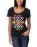 Volcom Girls Spark Dance Ruling Black Tee Shirt