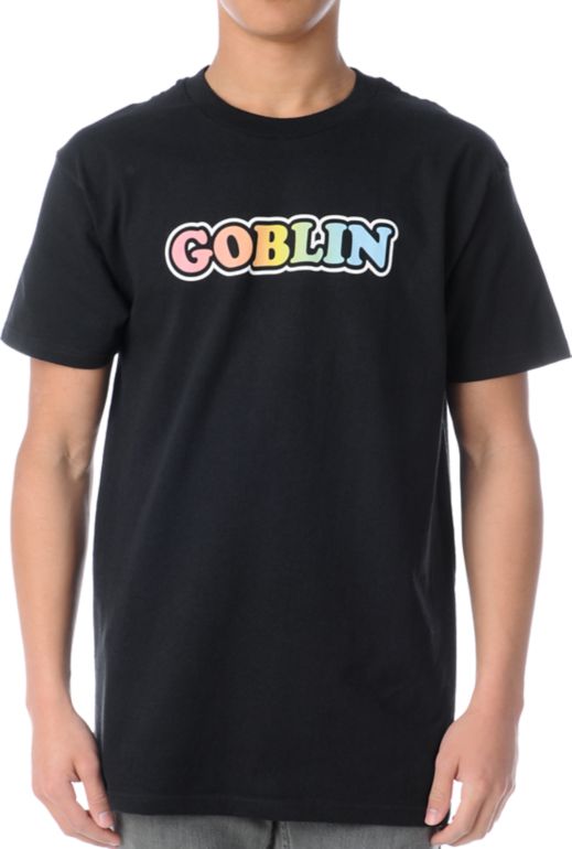 Odd Future Goblin Rainbow Black Tee Shirt