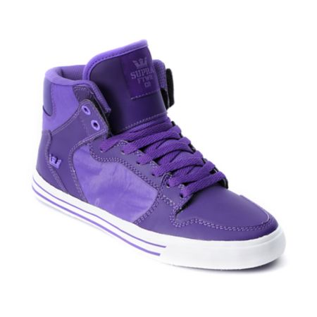 Supra Womens Vaider Purple High Top Shoe