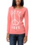 Glamour Kills Live Love Coral Crew Neck Sweatshirt