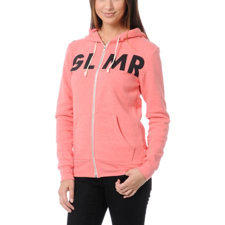 Glamour Kills GLMR Coral Zip Sweatshirt