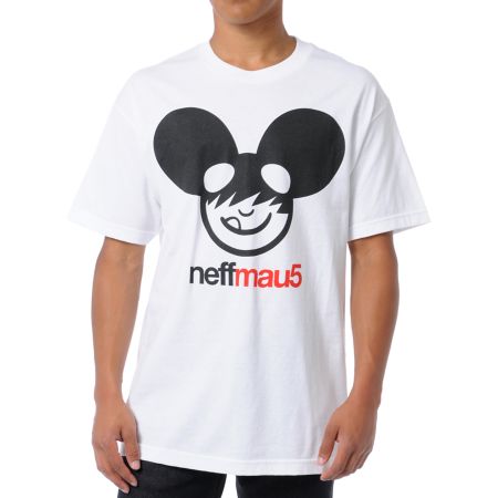 Neff x Deadmau5 Neffmau5 Icon White Tee Shirt