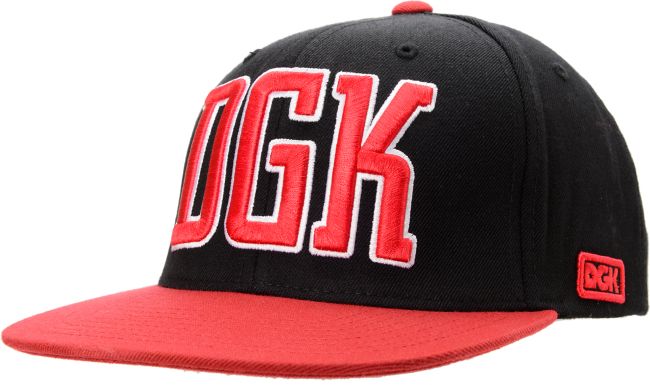 DGK Freshman Black & Red Snapback Hat