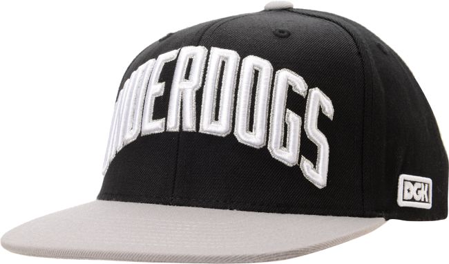 DGK Underdogs Grey & Black Snapback Hat
