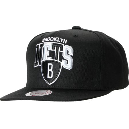 NBA Mitchell and Ness Brooklyn Nets Tri Pop Snapback Hat