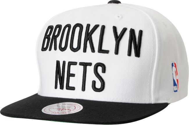 NBA Mitchell and Ness Brooklyn Nets XL Logo Snapback Hat
