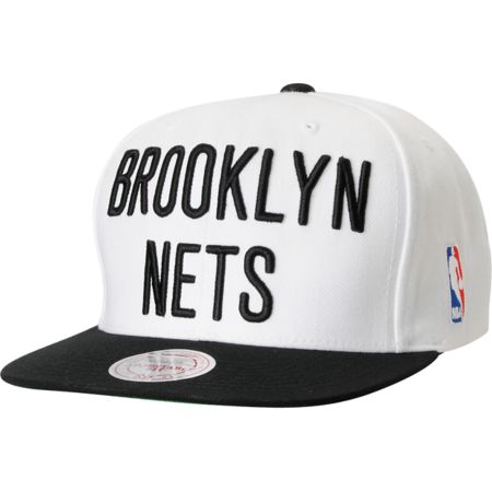 NBA Mitchell and Ness Brooklyn Nets XL Logo Snapback Hat