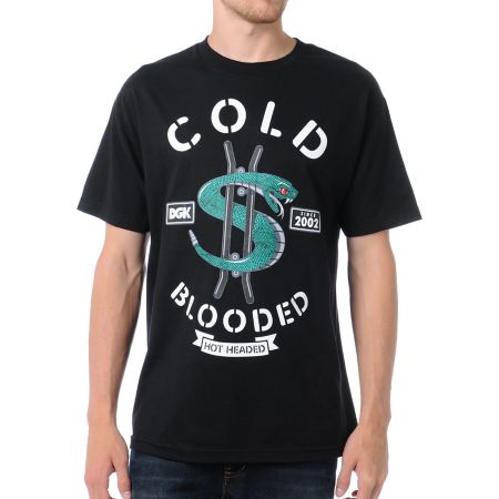 DGK Cold Blooded Black Tee Shirt