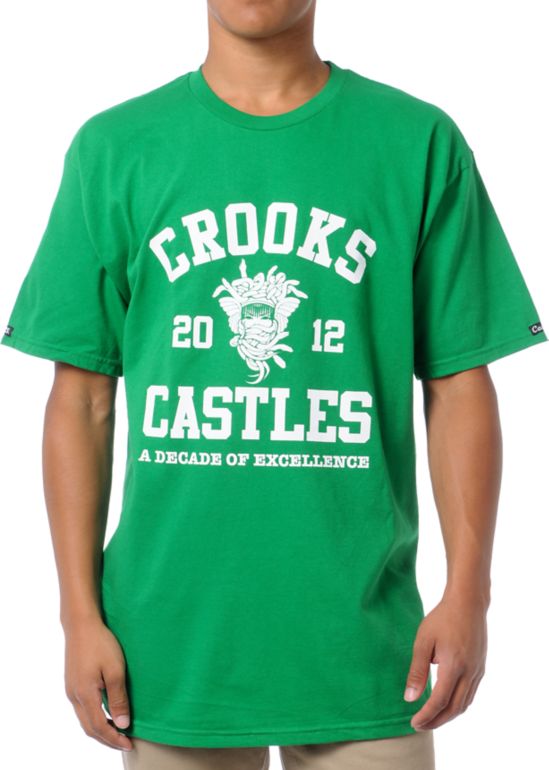Crooks and Castles Primetime Green Tee Shirt