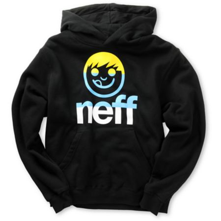 Neff Boys Tri Sucker Black Pullover Hoodie