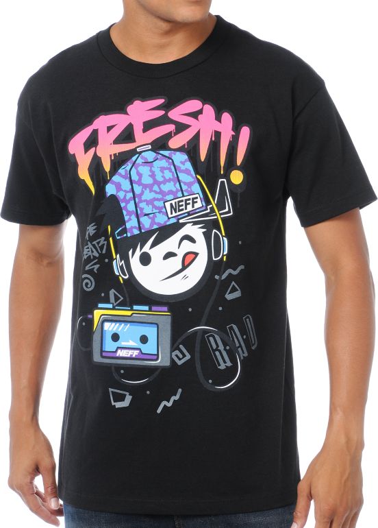 Neff Fresh Sucker Black Tee Shirt