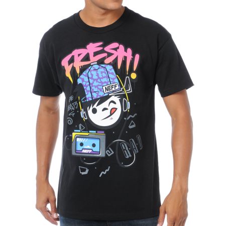 Neff Fresh Sucker Black Tee Shirt