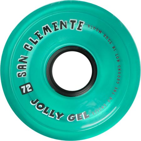 San Clemente Jolly Gel 72mm Ocean Green Longboard Wheels