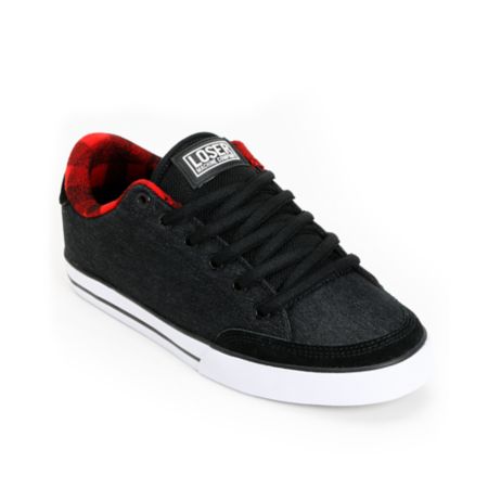 Circa x Loser Machine Adrian Lopez 50 Black & Denim Skate Shoe