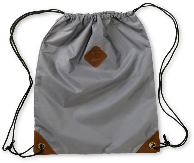 Dravus Grey Drawstring Bag