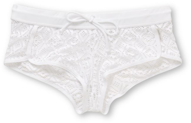 Billabong Girls Sun Lover White Crochet Shorts