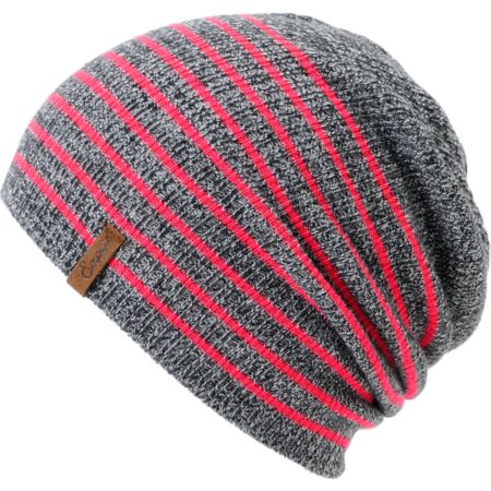 Empyre Girls Juliet Neon Pink Stripe Beanie 