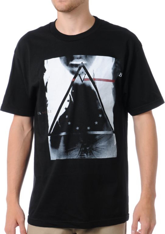 Black Scale Bermuda Triangle Black Tee Shirt
