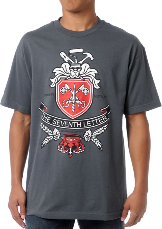 The Seventh Letter Royalty Charcoal Tee Shirt