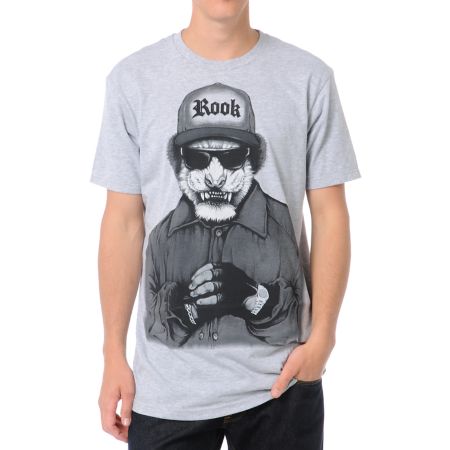 Rook Tiger Claw Heather Grey Tee Shirt