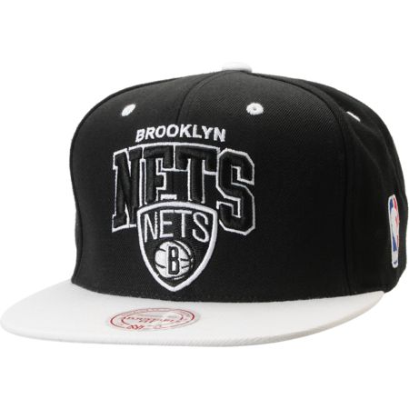 NBA Mitchell and Ness Brooklyn Nets Arch Logo 2Tone Snapback Hat