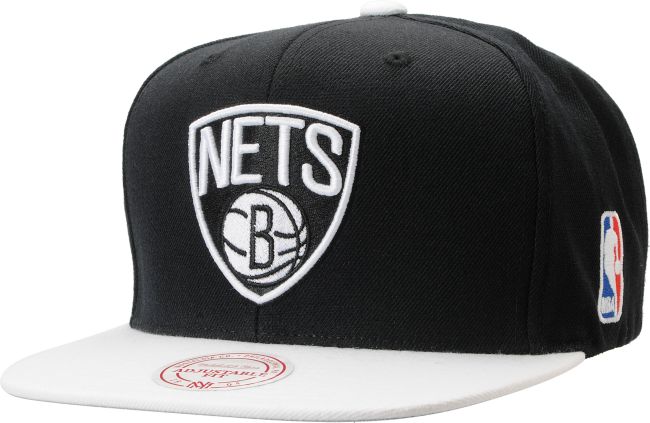 NBA Mitchell and Ness Brooklyn Nets 2Tone Black Snapback Hat