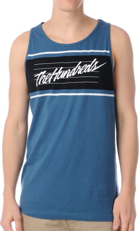 The Hundreds Bend Navy Tank Top