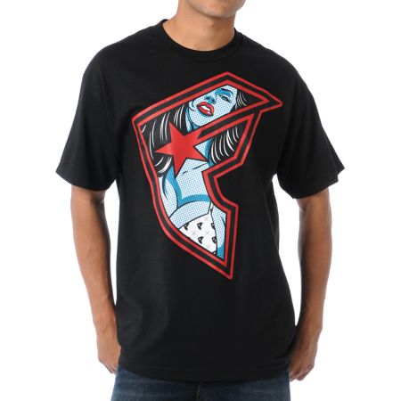 Famous Stars & Straps Inside Badge Of Honor Black Tee Shirt