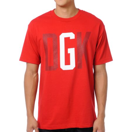 DGK G Crew Red Tee Shirt