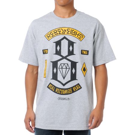 REBEL8 Originals Grey Tee Shirt