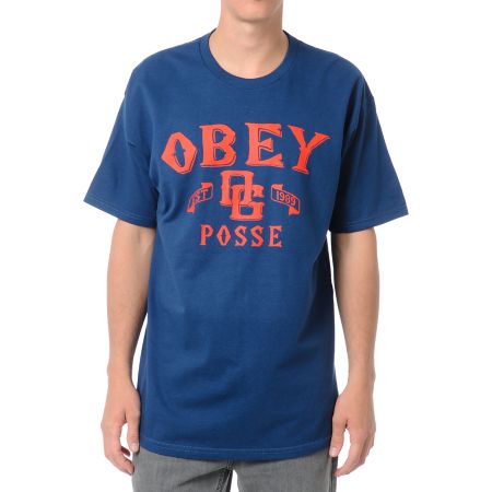 Obey Sandlot Blue Tee Shirt