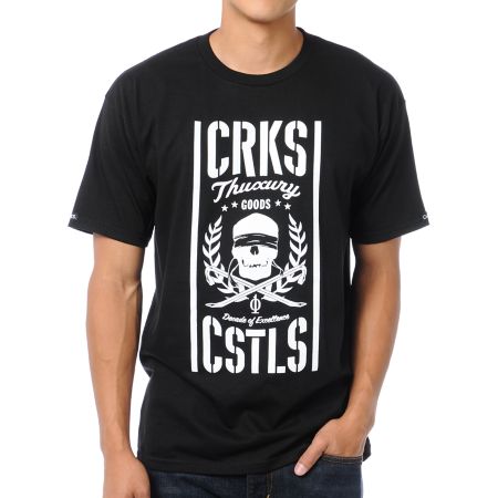 Crooks and Castles Thuxury Goods Black Tee Shirt