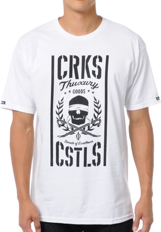 Crooks and Castles Thuxury Goods White Tee Shirt