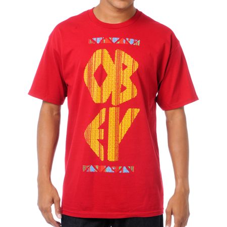 Obey The Right Thing Red Tee Shirt