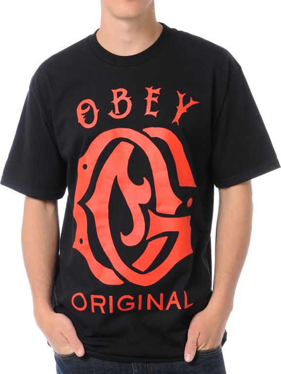 Obey Original Black Tee Shirt