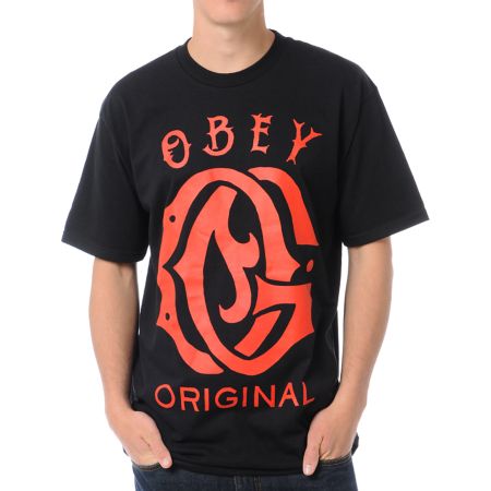 Obey Original Black Tee Shirt 