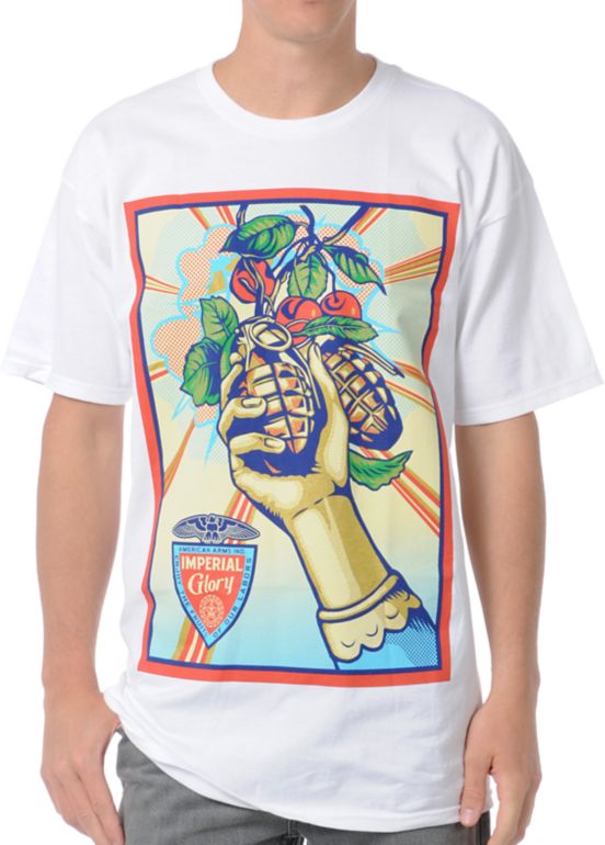 Obey Imperial Glory White Tee Shirt