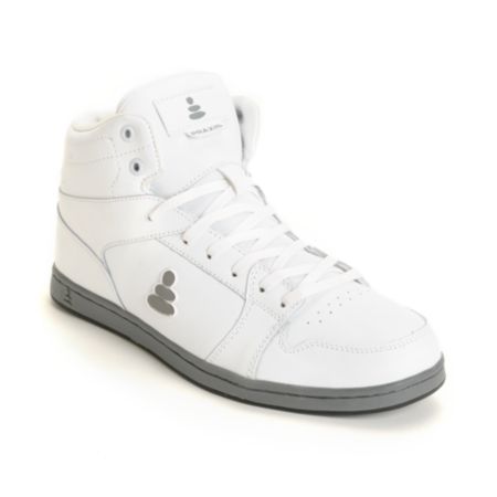  Skate Shoes on Praxis Elemental White High Top Skate Shoe At Zumiez   Pdp