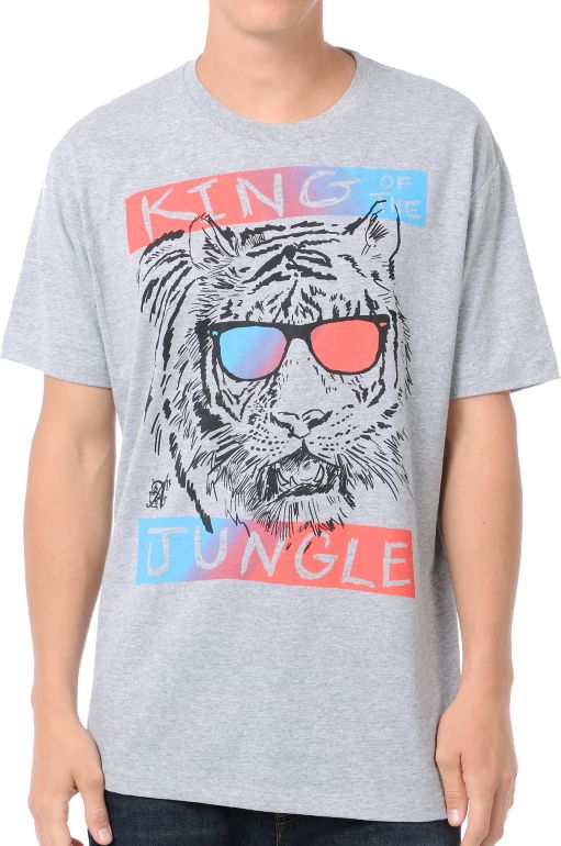 A-Lab Jungle King Grey Tee Shirt