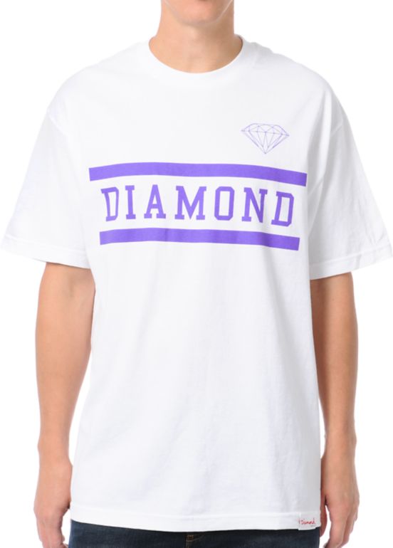 Diamond Supply Collegiate White Tee Shirt