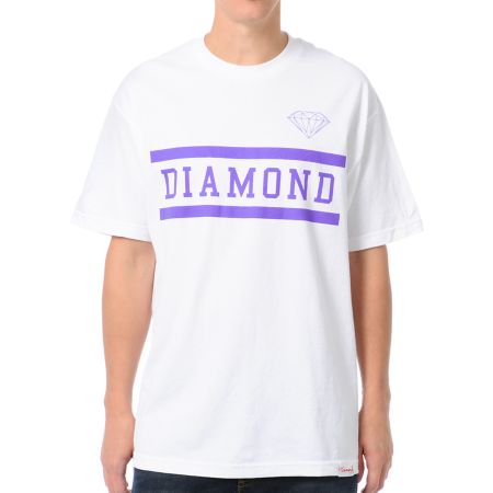 Diamond Supply Collegiate White Tee Shirt