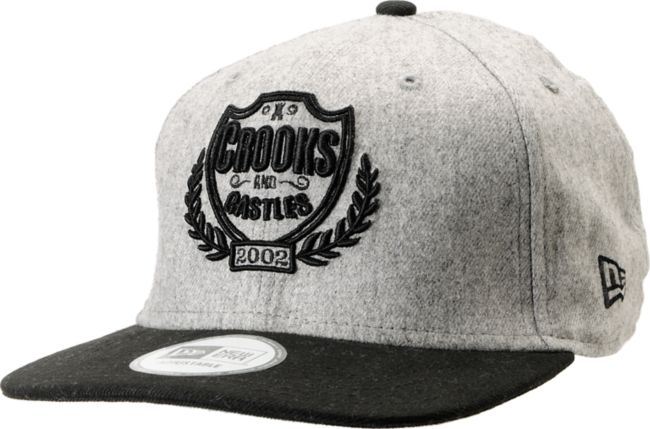 Crooks and Castles Privilege New Era Black & Grey Snapback Hat