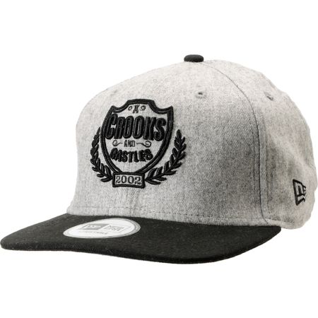 Crooks and Castles Privilege New Era Black & Grey Snapback Hat