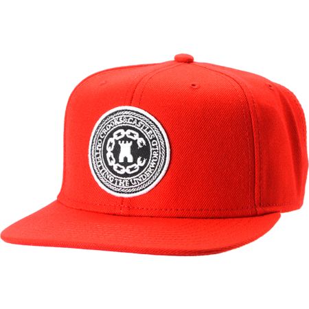 Crooks and Castles Outfitters Red Snapback Hat