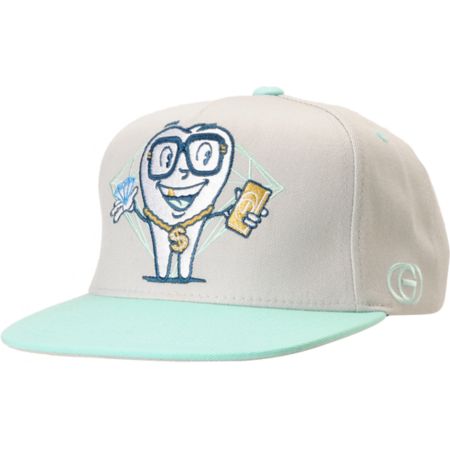 Gold Wheels x Diamond Collaboration Grey Starter Snapback Hat