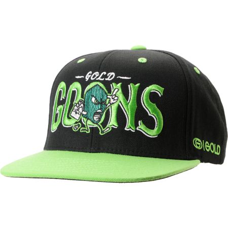 Gold Wheels Goons Black Snapback Hat