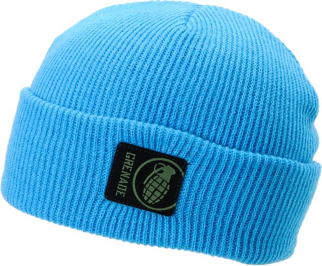 Grenade Max Fold Cyan Beanie