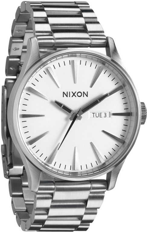 Nixon Sentry SS White Analog Watch