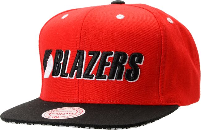 NBA Mitchell and Ness Portland Trailblazers Crackle Snapback Hat
